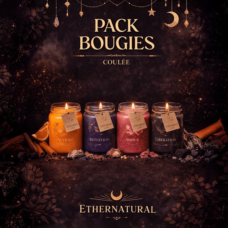 Pack bougies coulées