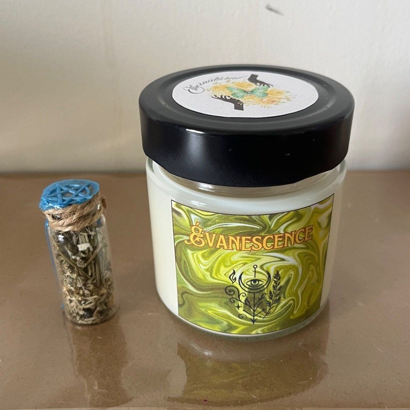 Fiole et bougie evanescence